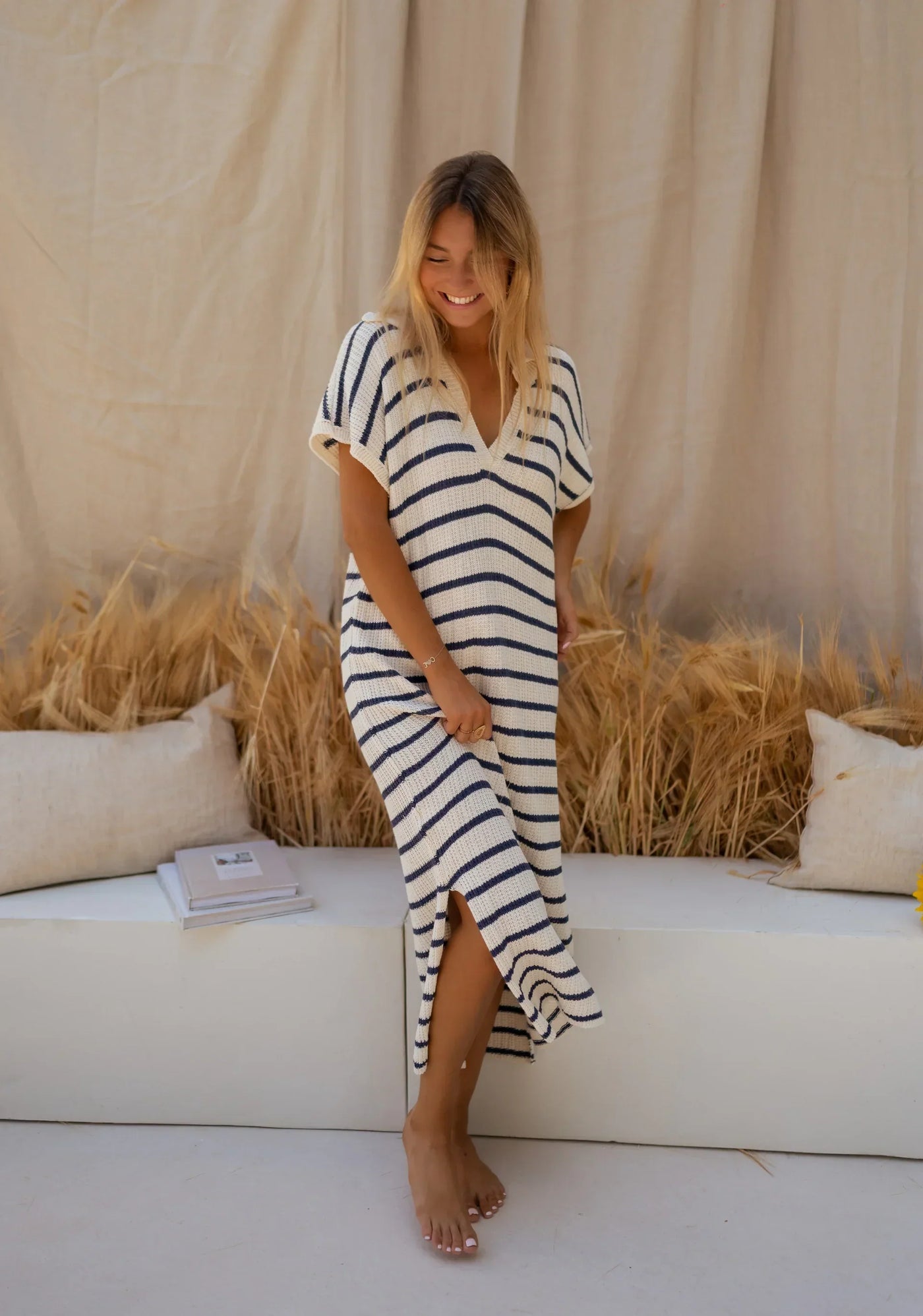 Silk dress "Morning Coffee" – Fresh & feminine