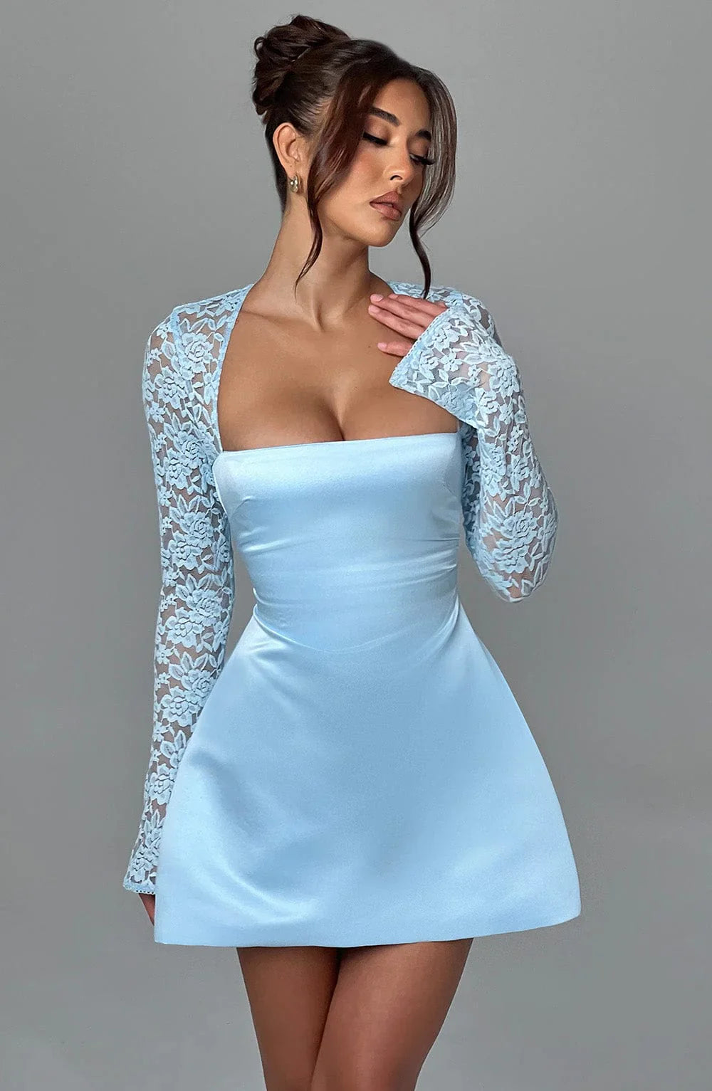 Hyacinth | Satin Dress