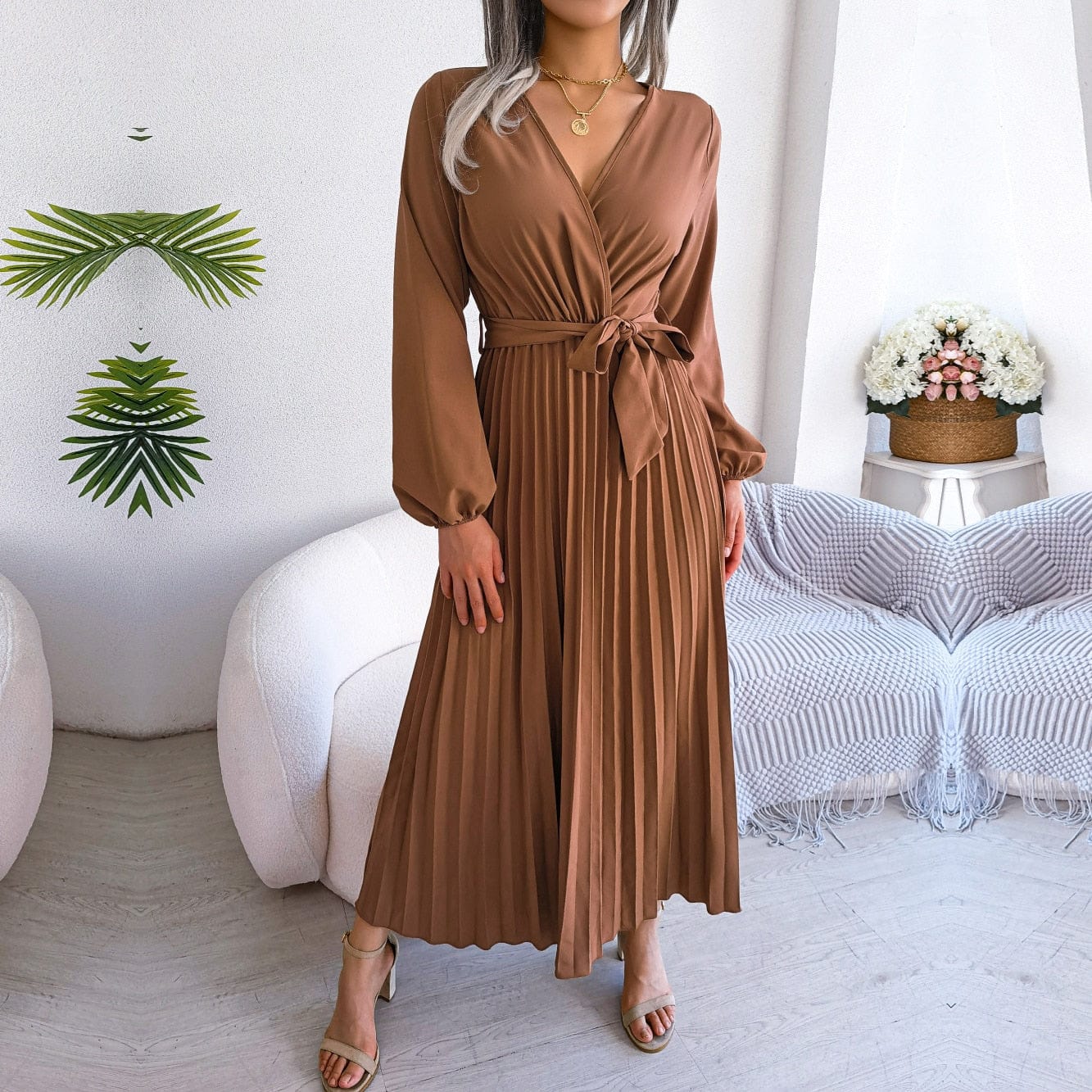 Zoë | Brown Maxi Dress
